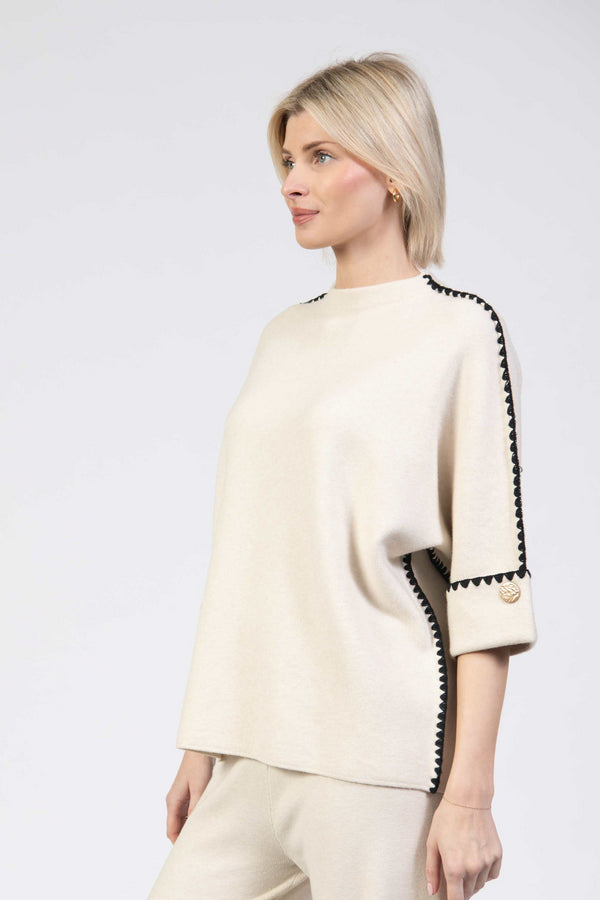Jessica Graaf Batwing Round Neck Knit Jumper - 30267